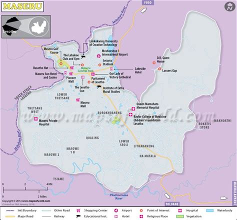 Maseru Map .